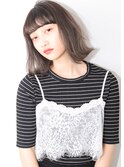 ☆ 毛束感 × グレージュ × オン眉  小顔 切りっぱなしボブ☆