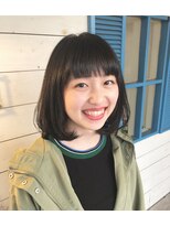 ヒマワリ(HIMAWARI)&nbsp;ボブ 内巻きボブ 学生カット 可愛い