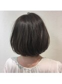 ふんわりボブ×ミントベージュ