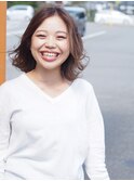 【アキ☆軽やかボブな大人可愛いセミディーデザイン】