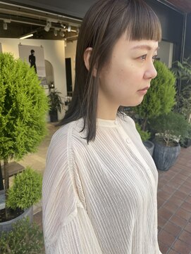 ノーム(norm) オン眉/マットベージュ/ストレートロング