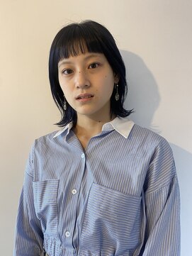 キコエル 三軒茶屋(kikoeru) ブルーブラック×切りっぱなし