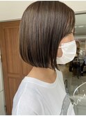 人気・オリーブカラー・ハイライト・イルミナカラー・ボブ