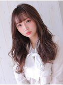 【pique】ピンク系カラー×ゆる巻きキュート