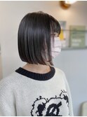 ハンドブローブローだけでまとまるボブ【ANDCHILL渋谷】
