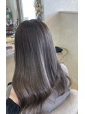 グレー グレージュ 透明感カラー wカラー