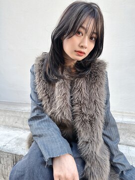 アリスバイアフロート 自由が丘(ALICe by AFLOAT) 顔まわりレイヤー内巻き大人レイヤーロンググレージュ