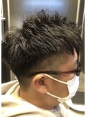 【メンズツーブロック】爽やかメンズショート、ビジネス、