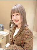 ショートボブ切りっぱなしボブタッセルボブ顔まわりレイヤー韓国