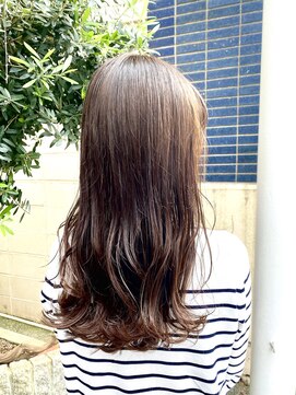 ココカラヘアー ニコ(cococara hair nico) レイヤー/伸ばしかけ/簡単アレンジ/オリーブ/後れ毛/顔まわり☆