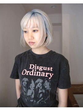 ユルク(JURK nagoya) 【TAIKI NOGUCHI】ランプカラー×クリアブルー×ボブ