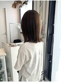 グレージュカラー/外ハネボブ[表参道/ブリーチ/ハイライト]Mai