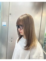 シェリ ヘアデザイン(CHERIE hair design)&nbsp;福岡 ブリーチ ベージュ グレージュ ダブルカラー ハイライト