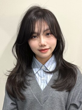 アンカーバイナチュラル(anchor by natural) 韓国風/レイヤー/小顔/前髪カット/髪質改善/グレージュ/透明感