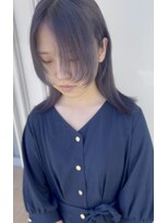 シャルティア(SHALLTIA)&nbsp;くすみラベンダー【山口市美容室】【山口市レイヤーカット】