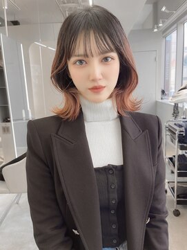 ジーナ 名駅(XENA.) 韓国風巻き/姫カットレイヤー/くすみベージュ/髪質改善★79