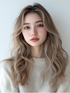 ランデブー 大宮(Rende-Zvous) ホワイトグレージュ/デジタルパーマ/チェリーブラウン/大宮