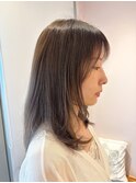 透明感シアーグレージュ