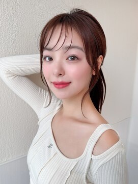 アフロート エル 錦糸町(AFLOAT L) 20代30代に人気!後れ毛がかわいい暗髪の韓国風くびれヘア