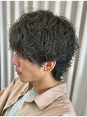 MEN'S HAIR/サーフカール/刈り上げセンターパート