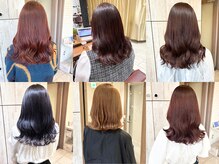 ブリーチなしの上品ナチュラルカラーや透明感ある色味もお任せ＊
