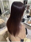 髪質改善トリートメント暖色系カラーレイヤーカット韓国美髪