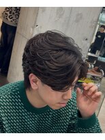 フィフスパーク(fifth PARK) 渋谷フェザーショートmen'sフェザーパーマセンターパート微分け