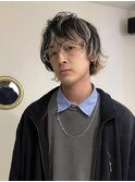 メンズカット/デザインカラー/メッシュ/ベージュ