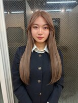ラニヘアサロン(lani hair salon)&nbsp;ミルクティーグレージュ／ハイトーン／ケアブリーチ