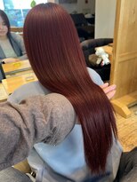 バイオレット 表参道店(Violet) ミディアムレイヤーピンクブラウンラベンダーブリーチなし