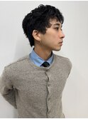 メンズベーシックショートピンパーマショート