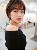 20代30代40代◎大人可愛いひし形ショートボブ前髪あり小顔