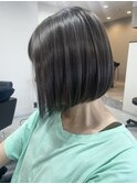 hairLux浜松天王・三ヶ日・派手すぎない白髪ぼかしハイライト
