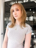 スティードアウェーク 立川北口店(Steed AWAYKE)&nbsp;layer cut / honey blond【AWAYKE/Steed AWAYKE/立川】