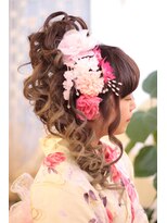 レアリス ヘアーデザイン(REALIS hair design)&nbsp;浴衣と 花の盛り合わせ