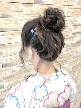 ラナシエン (RanaCien) ○RanaCien○イケダ 浴衣ルーズお団子ヘア