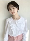 ナチュラルショート_厚めバングローライトスリークボブ_27218