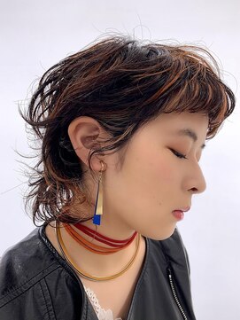 ブローチェ ココア(Broche cocoa) デザインカラーウルフカット