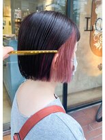 ロジェ(loje) 【loje】ミニボブ*インナーカラーピンク