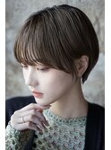 大人可愛い20代30代40代暗髪丸みベリーショート◎