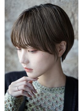 カライングドゥ(ing deux) 大人可愛い20代30代40代暗髪丸みベリーショート◎