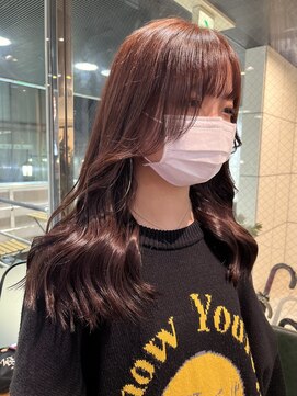 ヘアーアンドメイク ビス(HAIR&MAKE bis) ブリーチなし♪モテカラーワインレッド☆【多田　華歌】