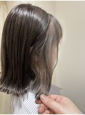 インナーカラー×フェイスフレーミング　ミルクティーグレージュ