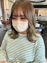 ヘアサロン フラット(Hair salon flat) ハイライトオリーブベージュ☆