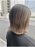 大人美人外ハネボブショコラアッシュ前髪小顔カットモテ髪