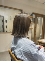 クラップス 上大岡(CLAPS)&nbsp;ハイライト/白髪ぼかし/グレージュ/切りっぱなし/ボブ