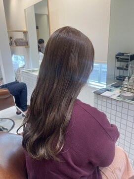 ファスナーグランデ(fustener grande) オリーブブラウン×透明感カラー