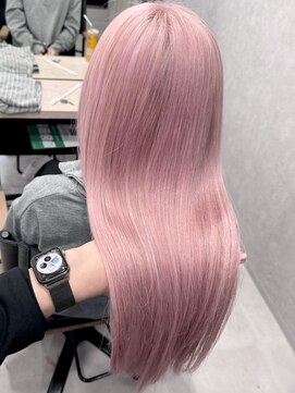 ロウル 渋谷(LOWRL) ハイトーンピンク/ブリーチ/エクステ