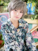 カバーヘア ブリス 川口(COVER HAIR bliss)&nbsp;ハイトーンカラーグレーベージュ小顔マッシュh3川口10代20代30代