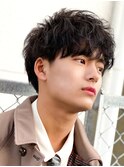 ツイストスパイラル波巻きパーマスパイラルパーマパーマメンズ